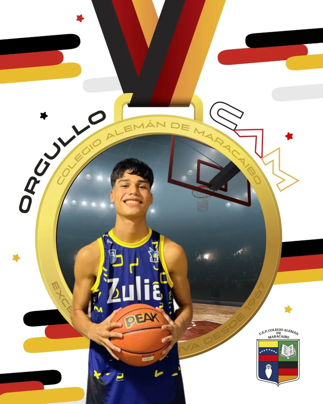 Orgullo CAM l ¡Felicitamos al estudiante Diego Alvarado, de 4to año B, por alcanzar junto a su